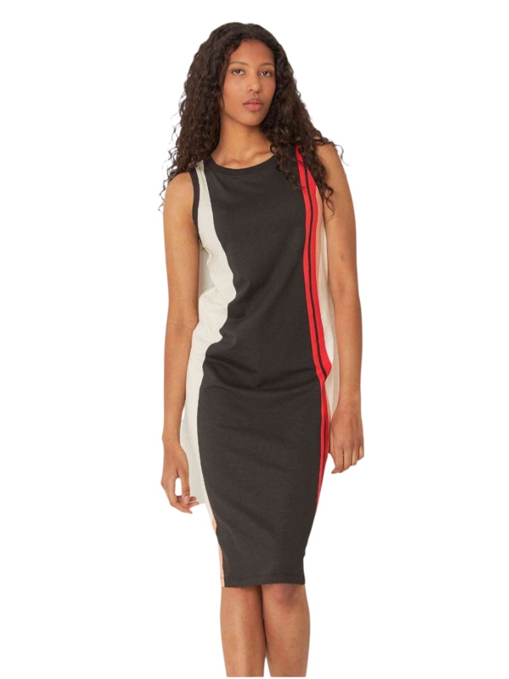 SKFK Maika GOTS Knit Sheath Dress Colorblock Curves Size 6 NWT FLAW - Picture 12 of 12